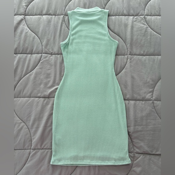 Windsor Mint Ribbed Mini Dress - Picture 3 of 4